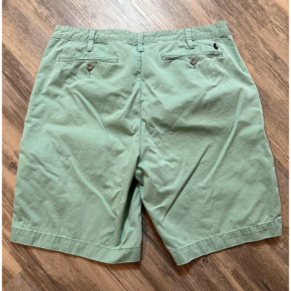 Polo Ralph Lauren Relaxed Fit 9" Chino Shorts Size 34 Faded Mint Green Blemish - Picture 6 of 7